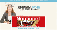 Desktop Screenshot of andreavolk.de